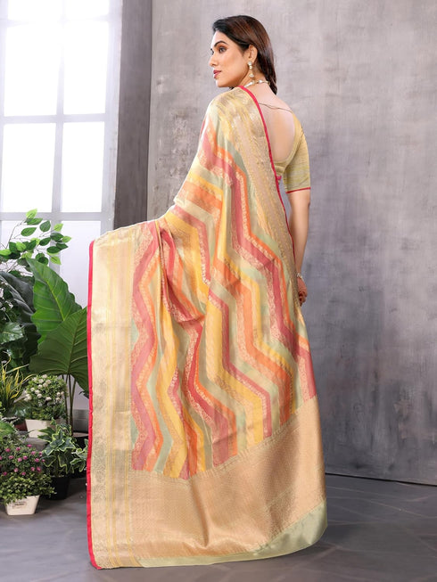 VasthrlayJacquard Unstitched Maharani Pista Free Ethnic Wear