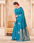 Vasthrlay Kanjivaram Jacquard Unstitched Mustard Saree