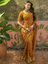 Vasthrlay Georgette Jacquard Unstitched Black Saree