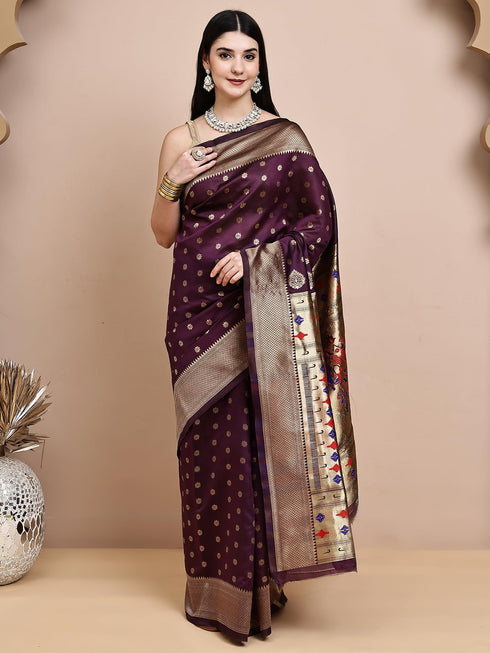 Vasthrlay Paithani Unstitched Saree