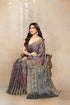 Vasthrlay Fashion Chiffon Georgette Beige Ethnic Wear