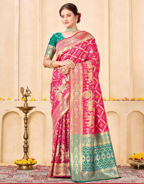Vasthrlay Womens Weaving Unstitched Light Green Saree