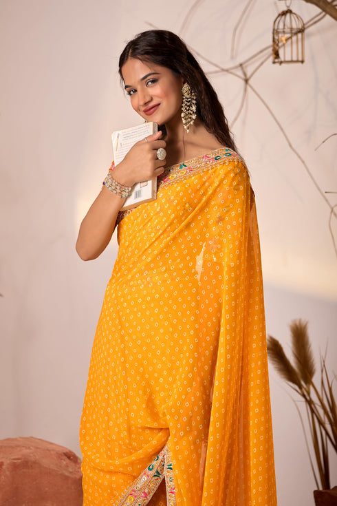 Vasthrlay Embroidery Unstitched Saree