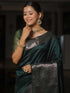 Vsathrlay Saree Kanjivaram Silk Pari Dark