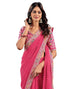 Vasthrlay Embroidery Traditional Unstitched Violet Saree