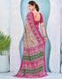 Vasthrlay Georgette Bandhani Unstitched Grey Saree
