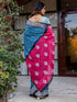 Vasthrlay Womens Printed Unstitched Multicolor Saree