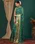 Vasthrlay Georgette Printed Unstitched Maroon Saree