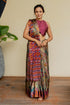 Vasthrlay Fashion Chiffon Georgette Beige Ethnic Wear