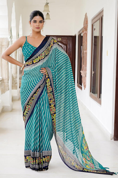 Vasthrlay Fashion Chiffon Printed Ethnic Wear