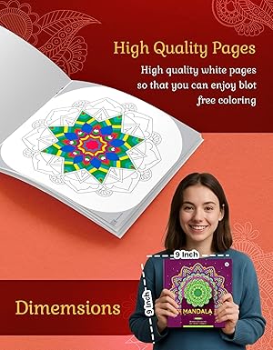 Mandala Art Colouring Book for Adults