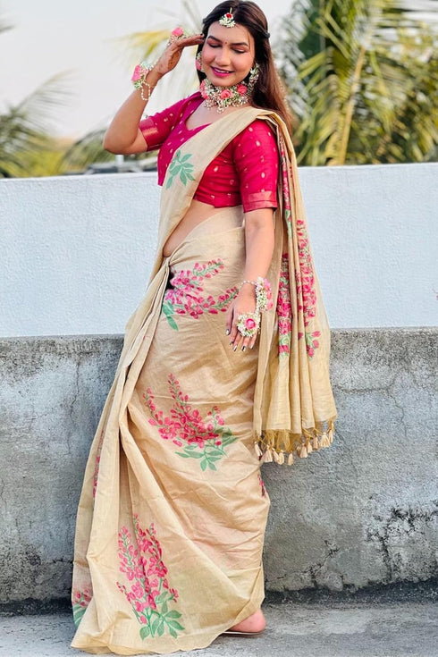 Vasthrlay Kanjivaram Cotton Blouse Ethnic Wear