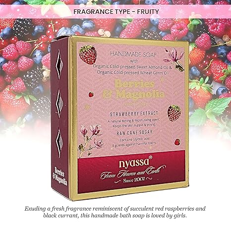 Nyassa Berries & Magnolia Natural Handmade Bathing Soap
