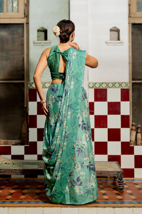 Vasthrlay Fashion Chiffon Georgette Dusty Ethnic Wear