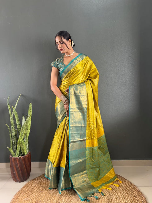 Vasthrlay Kanjivaram Blouse Traditional Pistablue