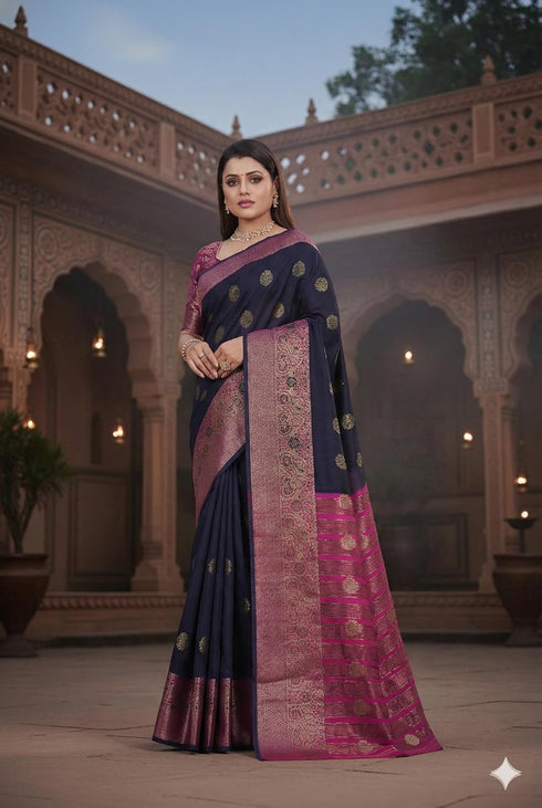 Vasthrlay Banarasi Jacquard Ethnic Wear