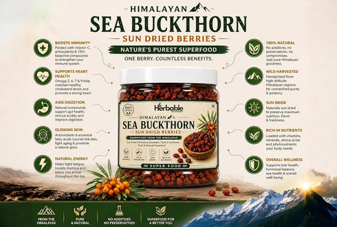 Herbable Sea Buckthorn Berries 100g