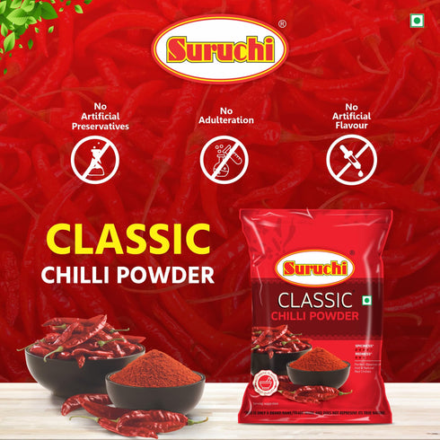 Suruchi Classic Chilli Powder 500g Spicy Red Chilly