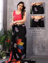 VasthrlayGeorgette Bandhani Unstitched Black Free Ethnic Wear
