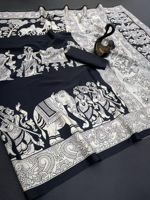 Vasthrlay Modal Kalamkari Designer Beautiful Blouse
