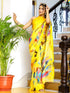 Vasthrlay Georgette Printed Unstitched Wine Saree