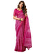 Vasthrlay Womens Printed Unstitched Green Saree