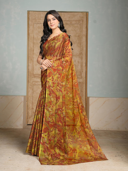 Vasthrlay Chiffon Floral Saree