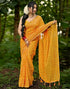 Vasthrlay Chiffon Printed Unstitched Pink Saree