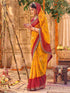 Vasthrlay Georgette Embroidery Unstitched Red Saree