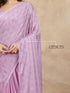 Vasthrlay Chiffon Siroski Unstitch Pink Ethnic Wear