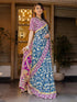 Vasthrlay Womens Printed Unstitched Red Saree