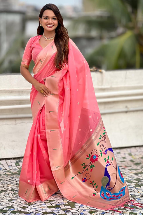 Vasthrlay Organza Kanjivaram Handloom Ethnic Wear