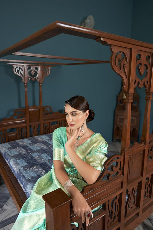 Vasthrlay Intricate Beautiful Embroidery Unstitched Saree
