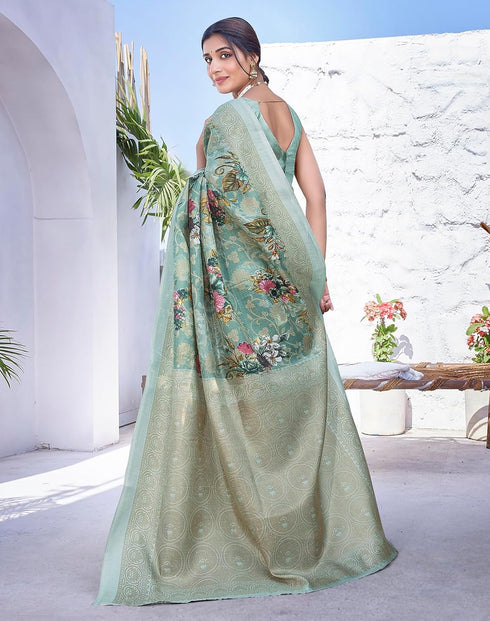 Vasthrlay Elegant Printed Blouse Ethnic Wear