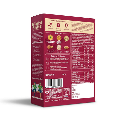 ITC Right Shift Millet Oatmeal |Rolled Oats, Dry Fruits, Seeds | High Protein Oats