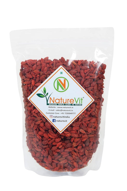 NatureVit Goji Berry Premium Antioxidant-Rich Dried Berries for Healthy Snacking