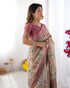 Vasthrlay Handloom Burgundy Traditional Saree