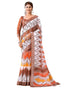 Vasthrlay Special Printed Unstitched Beige Saree