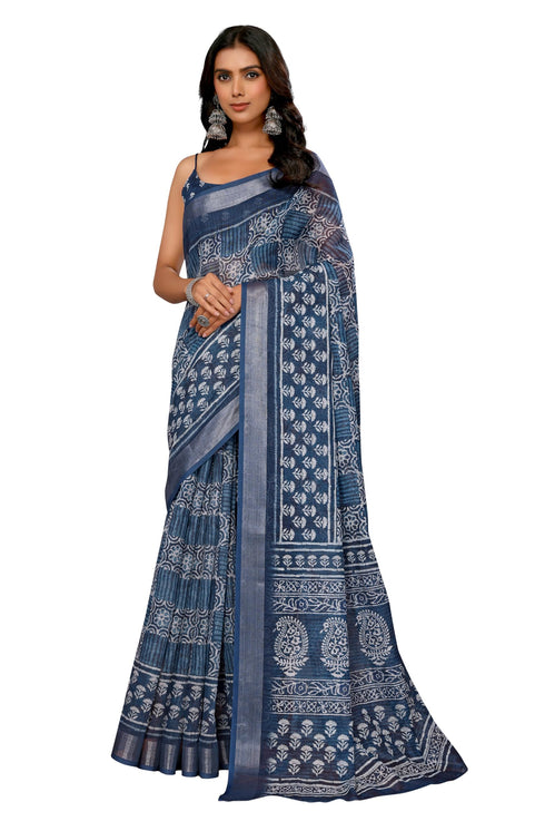 Vasthrlay Cotton Printed Saree