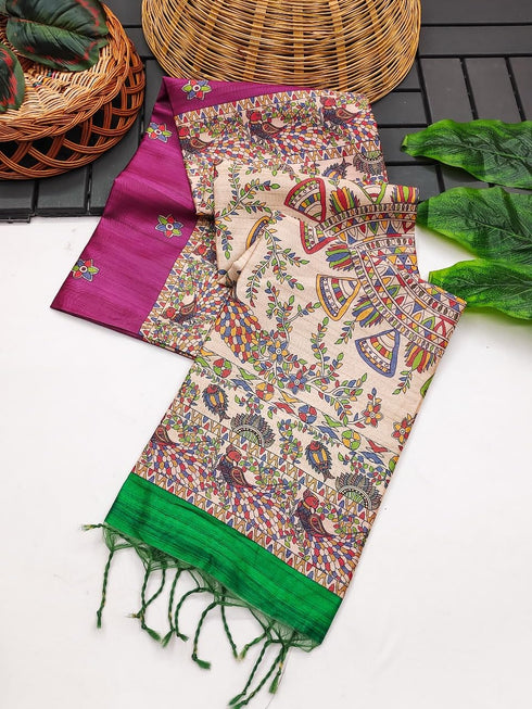 Vasthrlay Madhubani Kalamkari Traditional