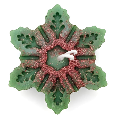 Christmas Snowflake Candle