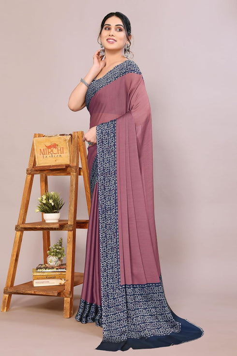 Vasthrlay Fashion Chiffon Georgette Teal Ethnic Wear