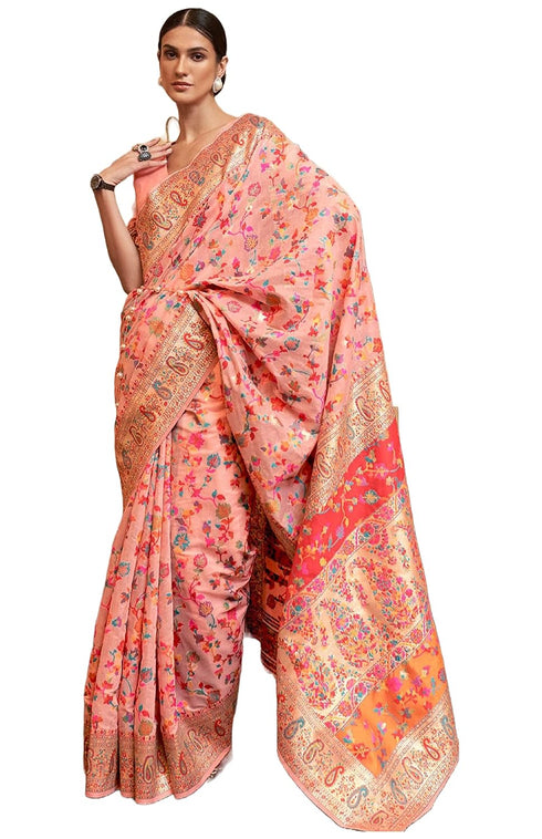 Vasthrlay Kanjivaram Handloom Kashmiri Ethnic Wear