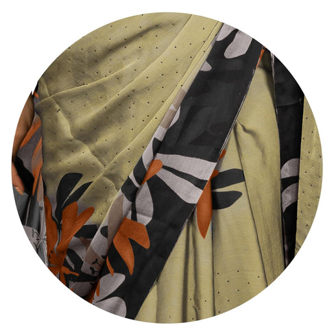 Vasthrlay Fashion Chiffon Rhinstone Embellished Ethnic Wear