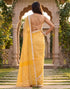 Vasthrlay Chanderi Printed Unstitched Beige Saree