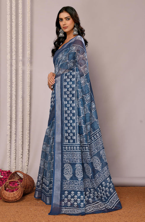 Vasthrlay Cotton Printed Saree
