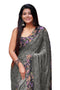 Vasthrlay Fashion Rhinestone Embellished Black Ethnic Wear