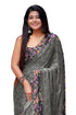 Vasthrlay Fashion Rhinestone Embellished Black Ethnic Wear