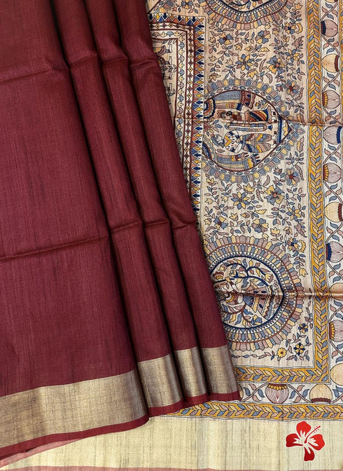 Vasthrlay Tussar Saree Bordar