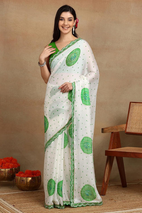 Vasthrlay Fashion Chiffon Georgette Light Ethnic Wear